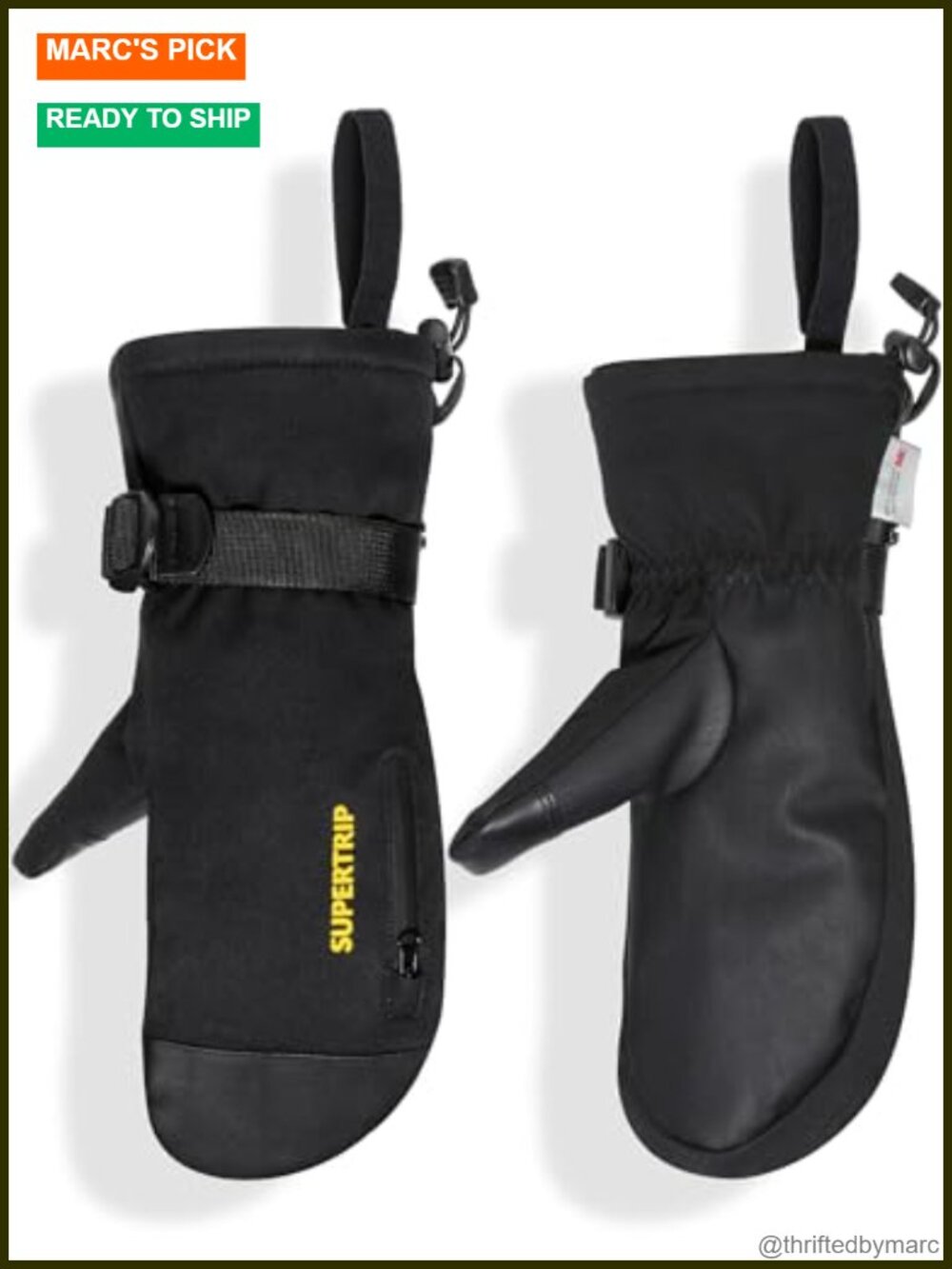 Waterproof Ski Mittens 3M Thinsulate Touch Screen Snowboard Gloves